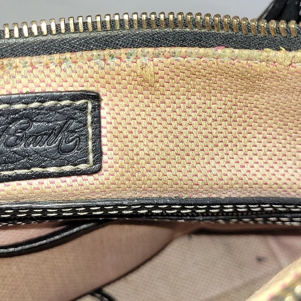 Dooney & Bourke Black Pebble Leather Shoulder Bag
